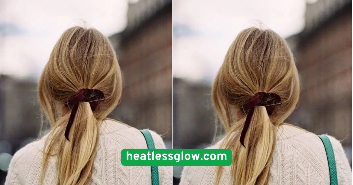 Loose Low Ponytail with Wrap
