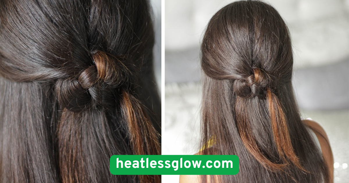 Knotted Half-Up Style