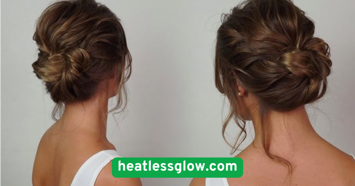 Low Twisted Bun Sleek and Sophisticated