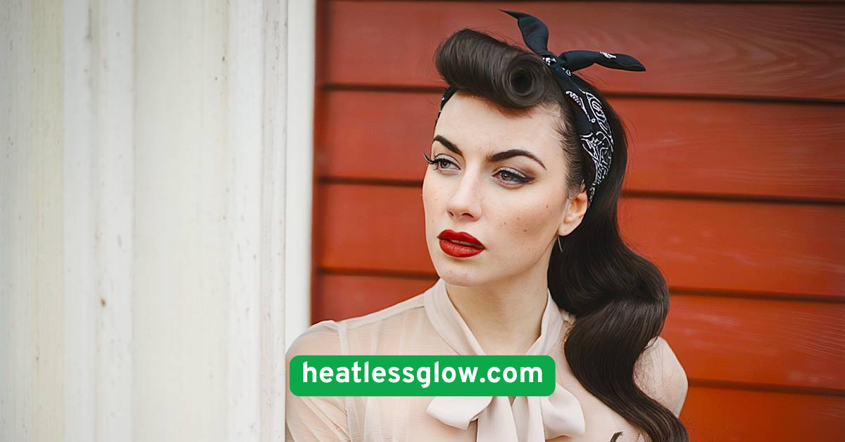 Pin-Up Victory Rolls Without Heat